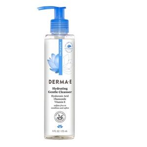 Derma E Hydrating Gentle Cleanser Hyaluronic Acid Chamomile Vitamin E  6 Oz Pump